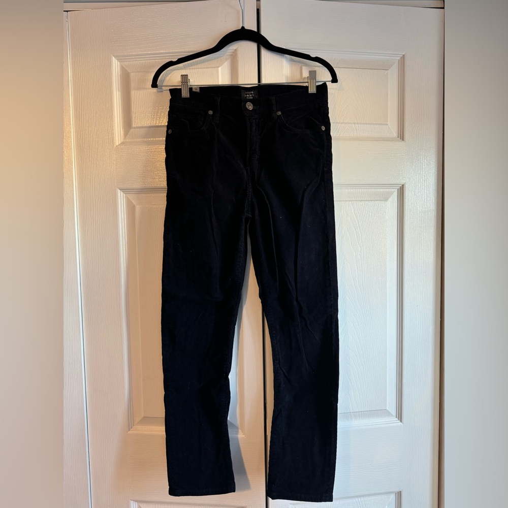 Citizens of Humanity Harlow Midrise slim size 26 navy corduroy pants